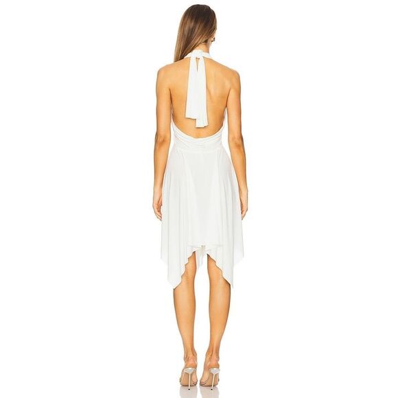 Norma Kamali Convertible Dress in Cream Small $175 - Picture 3 of 11